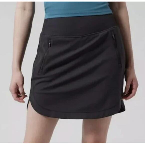 Athleta Pants - Athleta Fairway Golf Skort 16 Inch Black, XL athletic tennis skirt